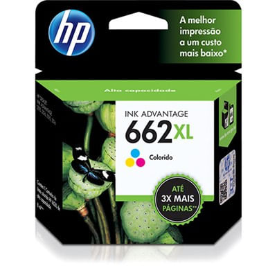 Cartucho de Tinta HP 662 XL Tricolor CZ106AB - Info Store | O