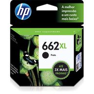 Cartucho de Tinta 662XL Preto CZ105AB - HP