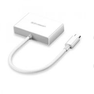 Adaptador Ugreen USB-C para HDMI e VGA MM123 30843 Branco
