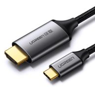 Cabo USB-C Para HDMI MM142 Preto 1,5m - Ugreen