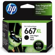 Cartucho de Tinta 667XL Preto 3YM81AL - HP