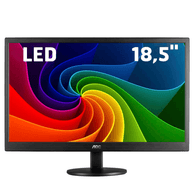 Monitor LED 18.5" HDMI  Widescreen E970SWHNL Preto  - AOC