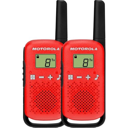 Walkie Talkie Talkabout 26 Canais 25 Km T110BR Vermelho - Motorola