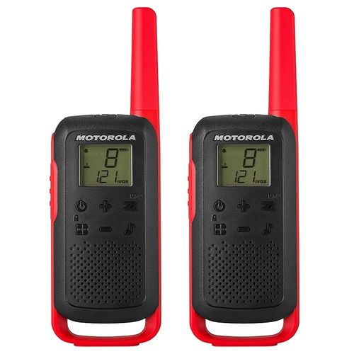 Walkie Talkie Talkabout 22 Canais 32 Km T210BR Vermelho/Preto - Motorola