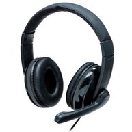 Headset Multilaser com fio Pro  Preto PH317