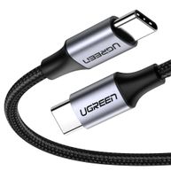 Cabo Ugreen USB-C para USB-C 2.0M Nylon US261 Preto