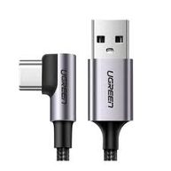Cabo Ugreen USB para USB-C 90° 2.0M Nylon  Preto US284