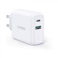 Carregador de Viagem Ugreen Rápido 36W USB para USB-C CD170  Branco