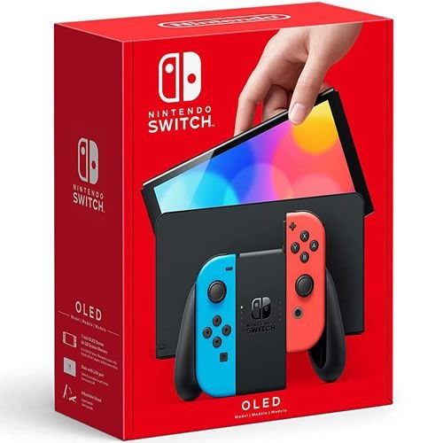 Console Nintendo Switch OLED 64GB com Joy Con Azul/Vermelho - Nintendo