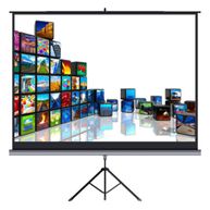 Tela para Projecao com Tripe  100" 1:1 1800 x 1800 TTM180SA Branca - TES
