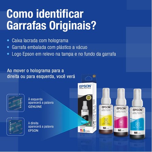 Refil de Tinta T534 T534120-AL Preto - Epson