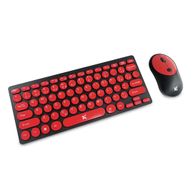 Kit Teclado e Mouse Sem Fio Freestyle V2 Series Preto/Vermelho 60000092 - Maxprint