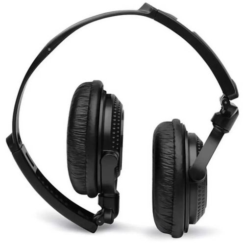 Headphone com fio Profissional Dobrável 603621 Preto - MaxPrint