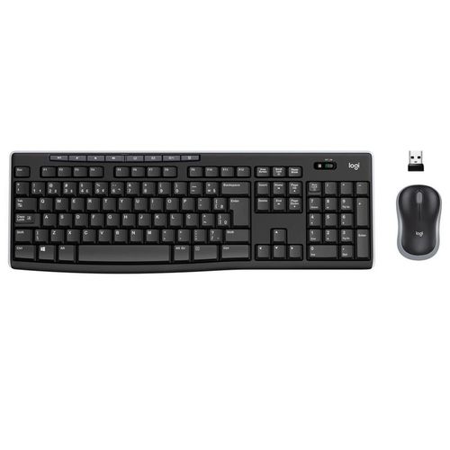 Kit Teclado e Mouse MK270 Wireless Preto 920-004433 - Logitech