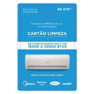 Serviço de Limpeza para Split 18000BTUs até 33000BTUs- Midea