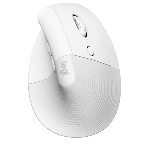 Mouse Sem Fio Lift Vertical Ergonômico Bluetooth Branco - Logitech