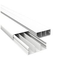 Canaleta 40x15 com Divisoria sem Fita Dupla Face Branca - Enerbras