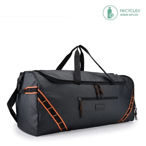 Bolsa Mala Traveller Grande Preta E Laranja - Xtrem