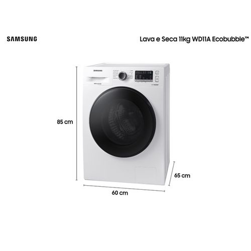 Lava e Seca 11Kg Ecobubble WD11A 127V Branca - Samsung