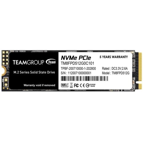 SSD Interno M.2 2280 512GB MP33 Pro 2400MB NVMe - Team Group