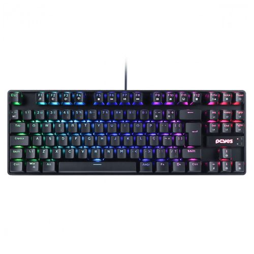 Teclado Gamer Mecânico TKL Neron RGB PReto - PCYes