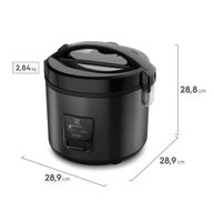 Panela de Arroz Elétrica 3,5L Efficient 2 em 1 com Visor Glass ERC30 127V Cinza - Electrolux