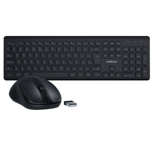 Kit Teclado e Mouse Sem Fio CSI50 ABNT2 Preto - Intelbras