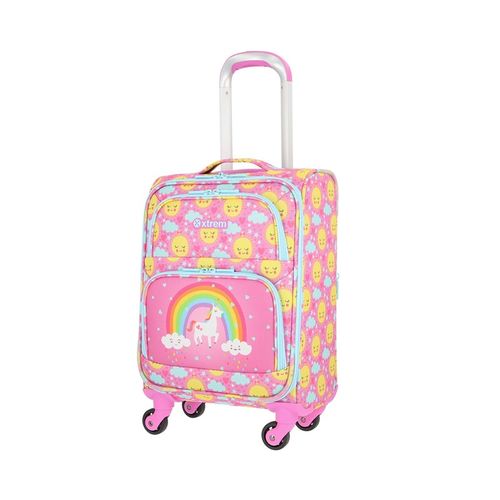 Mochila com Rodas Infantil Speedy Pack Unicornio 3 Pecas Rosa - Xtrem