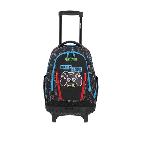 Mochila Infantil com Rodas Cross 298 Game Preta - Xtrem