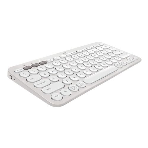 Teclado sem Fio Bluetooth US Multi-Dispositivos Pebble Keys 2 K380s Branco - Logitech