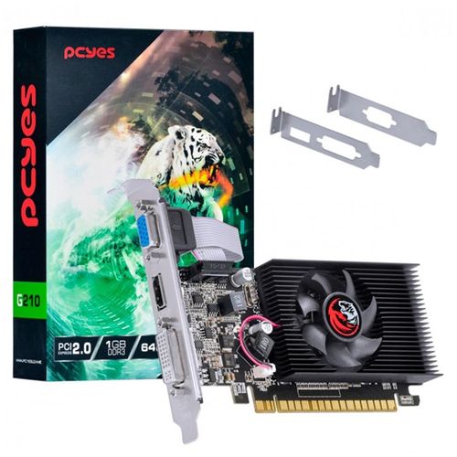 Placa de Video Nvidia GeForce GT210 1GB DDR3 PVG2101GBR364LP - PCYes