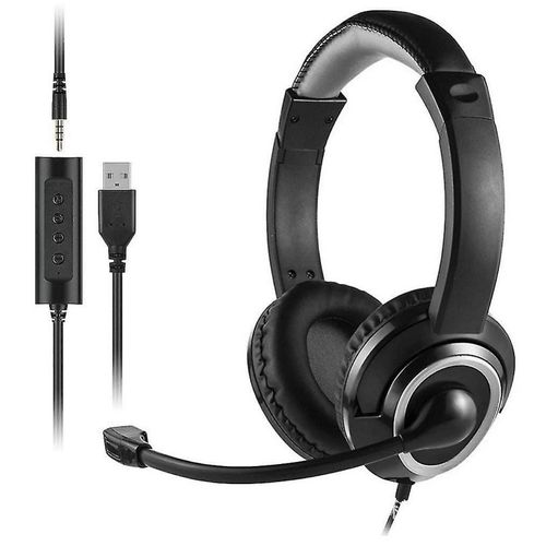 Headset com Microfone P3 + USB HF600 PH427 Preto - Multilaser