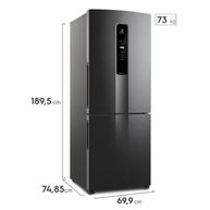 Geladeira Inverse Frost Free Inverter 490L com AutoSense IB7B 127V Preta - Electrolux