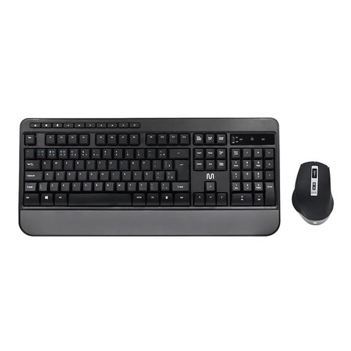 Kit Teclado e Mouse Sem Fio CS1200 Multimídia Conexão BT+USB Preto Multliaser