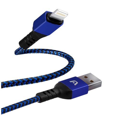 Cabo USB para Lightning 1.8M Dura Form Nylon Azul ARG-CB-0023BL - Argom