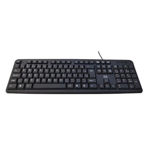 Teclado USB Slim Resistente Água ABNT2 TC065 Preto - Multilaser