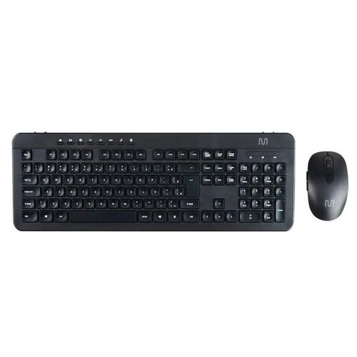 Kit Teclado e Mouse sem fio CS1000 Silent Recarregável ABNT2 TC250 Preto - Multilaser