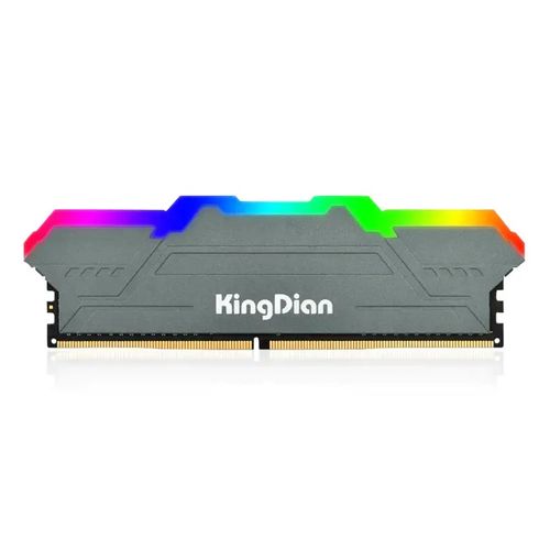 Memória Ram para Desktop 8GB RGB DDR4 3200Mhz Cinza - KingDian