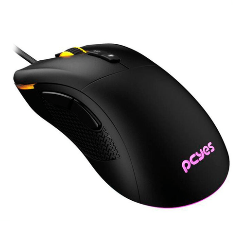 Mouse Gamer USB Gaius RGB 12400DPI 7 Botões Preto - PCYes