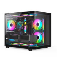 Gabinete Gamer Mid Tower ATX RGB GB1798 Preto - Hayom