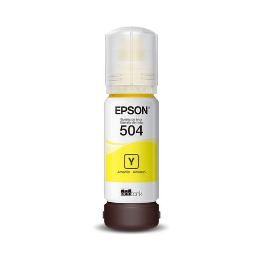 Garrafa de Tinta T504 T504422 - BR Amarelo - Epson