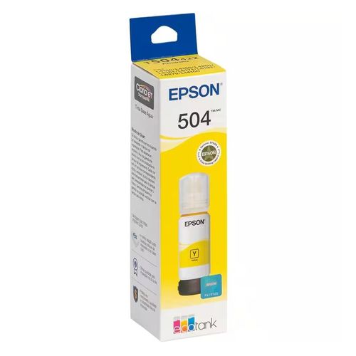 Garrafa de Tinta T504 T504422 - BR Amarelo - Epson