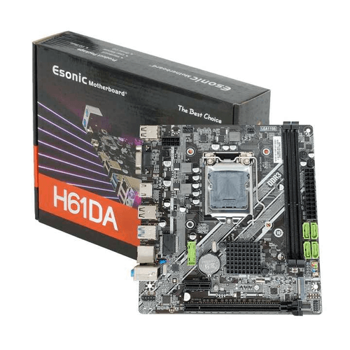 Placa Mãe Micro ATX Intel 2G/3G H61 DDR3 LGA 1155 - ESONIC