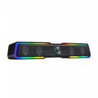 Caixa de Som Gamer Estéreo GS305 Beat Bar RGB Preto - Fantech