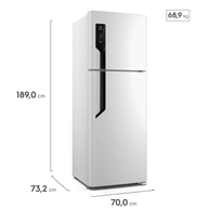 Geladeira Duplex Frost Free Inverter 480L Efficient AutoSense TF71 127V Branca - Electrolux