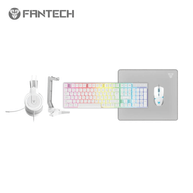 Kit Gamer 5 em 1 Teclado + Mouse + Mouse pad + Fone + Suporte P51 White - Fantech