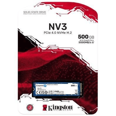 SSD Interno Kingston M.2 500GB NVMe 5000MB SNV3S/500G - Info Store