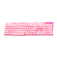 Kit Gamer 5 em 1 Teclado + Mouse + Mouse pad + Fone + Suporte P51 Pink - Fantech