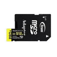 Cartão de Memória Micro SDXC Gaming 512GB Pro+ UHS-I U3 A2 V30 - Team Group