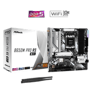 Placa Mãe ASRock Micro ATX para AMD AM5 B650M PRO RS 4DDR5/H/DP/M.2/WF/BT